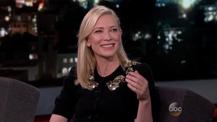 Cate Blanchett at Jimmy Kimmel Live!