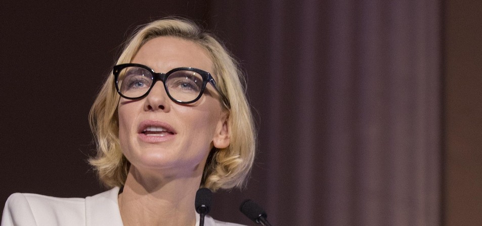 Cate Blanchett as UNHCR Goodwill Ambassador for Hands Up for Syria