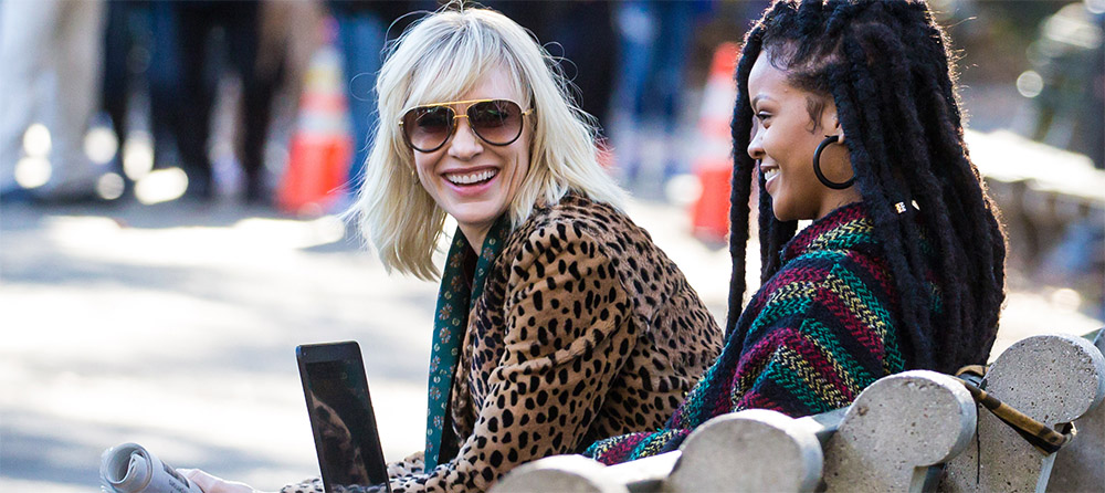 Cate Blanchett, Sandra Bullock and Rihanna on the Set of Ocean’s Eight.