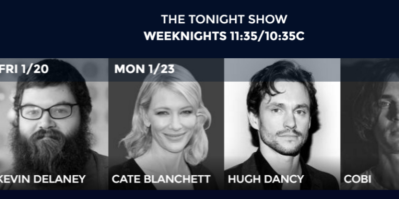Cate Blanchett will be on The Tonight Show with Jimmy Fallon next Monday, January 23