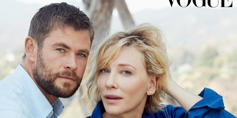 First look: Cate Blanchett and Chris Hemsworth cover Vogue Australia’s November 2017 issue