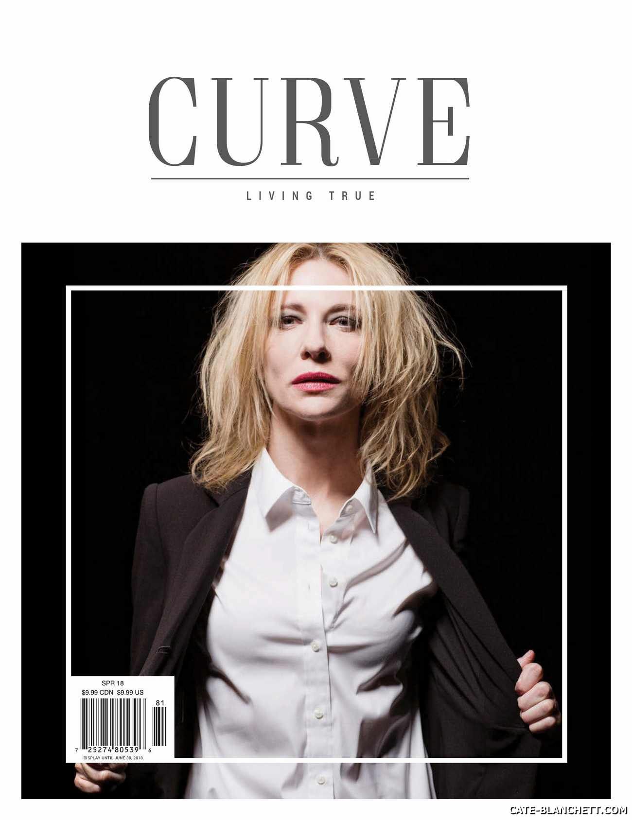 Cate Blanchett on the cover of Curve Magazine