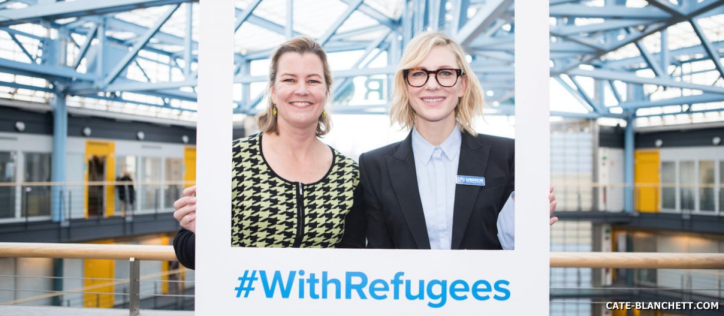 Cate Blanchett meets UNHCR’s top woman Kelly Clements for International Women’s Day