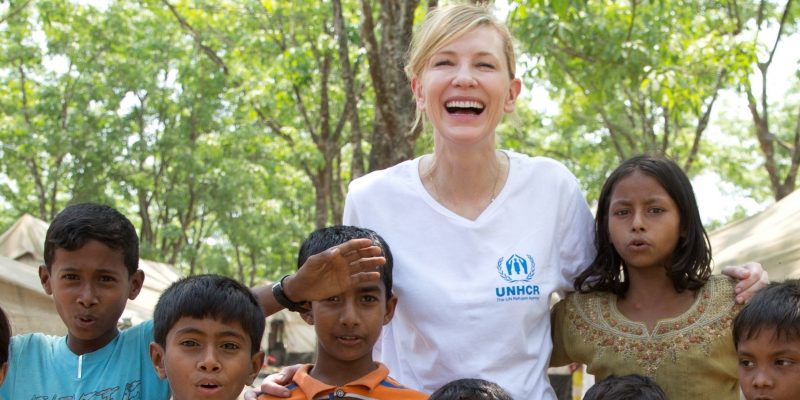 UNHCR Goodwill Ambassador Cate Blanchett visits Rohingya refugees in Bangladesh