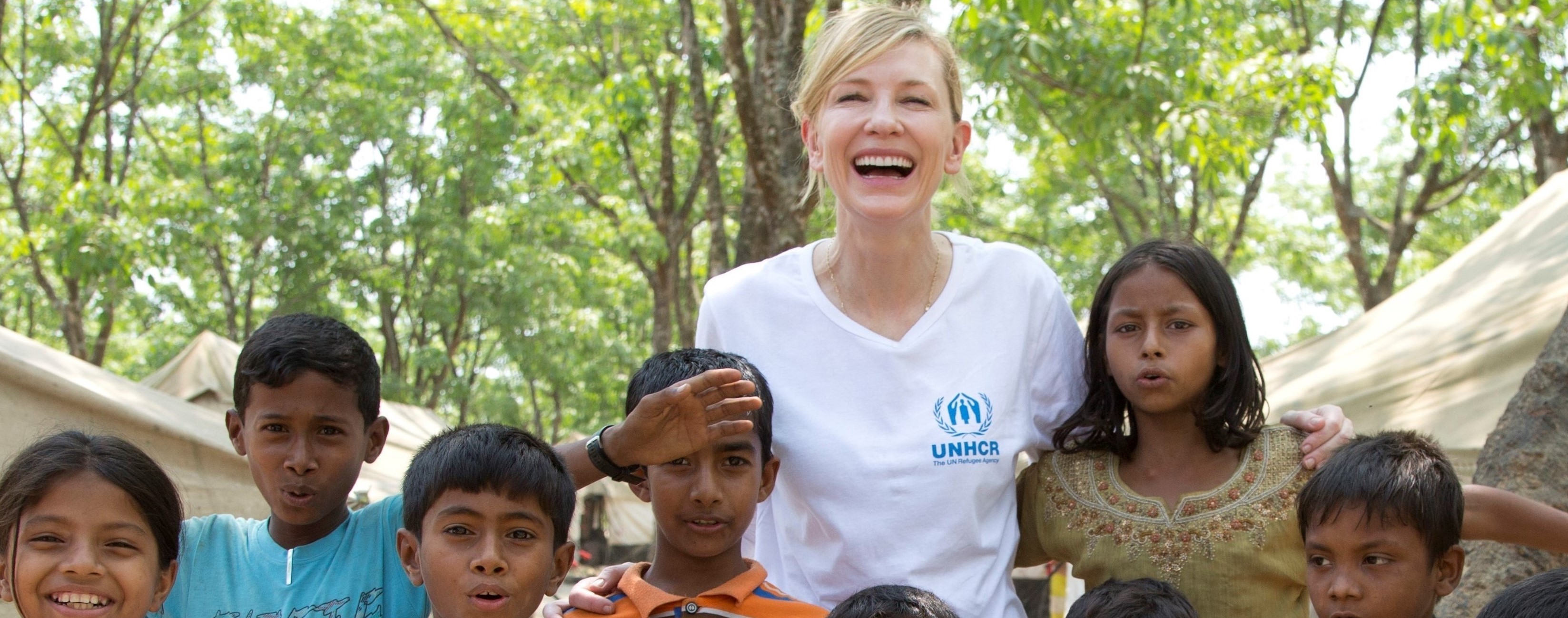 UNHCR Goodwill Ambassador Cate Blanchett visits Rohingya refugees in Bangladesh