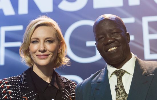 Cate Blanchett at the 2018 UNHCR Nansen Refugee Award ceremony