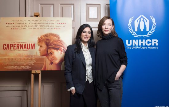 UNHCR Goodwill Ambassador Cate Blanchett at a Capernaum screening in London.