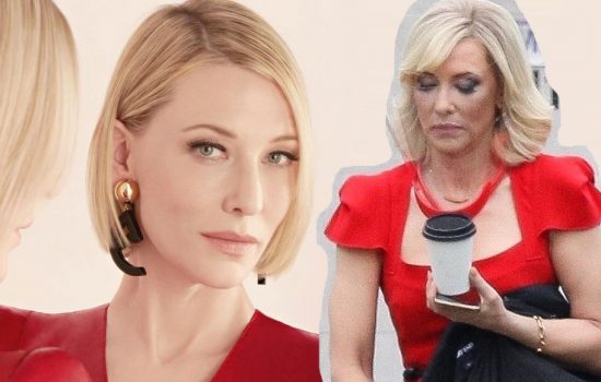 First Look of Cate Blanchett on set of Don’t Look Up and Sì Eau de Parfum Intense Promotional Photos