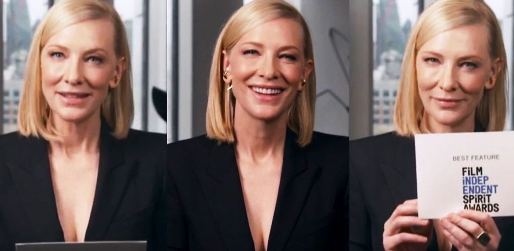 Cate Blanchett at the 2021 Indie Spirit Awards