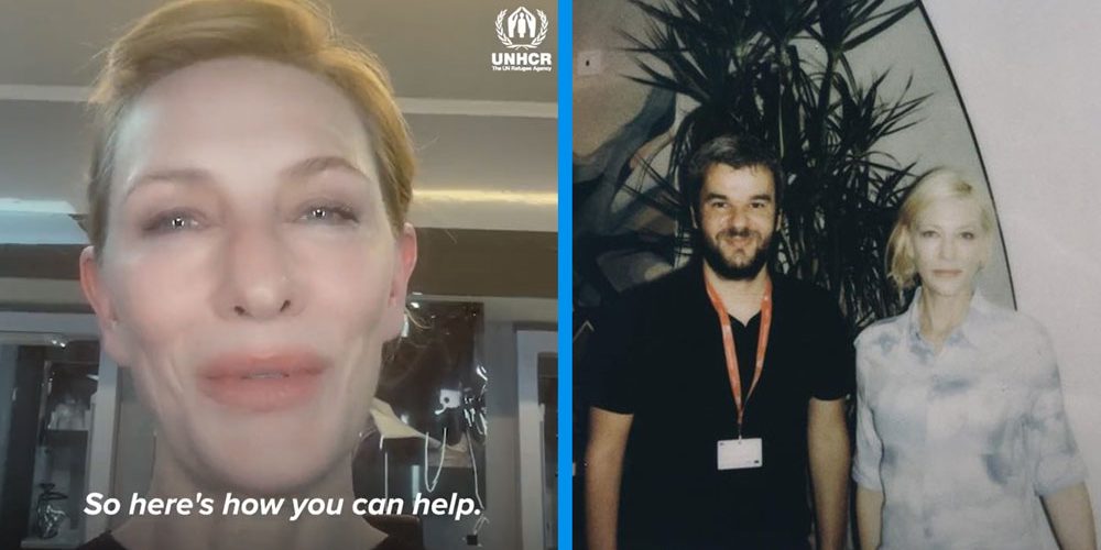 Cate Blanchett UNHCR video and Apples conversation clip