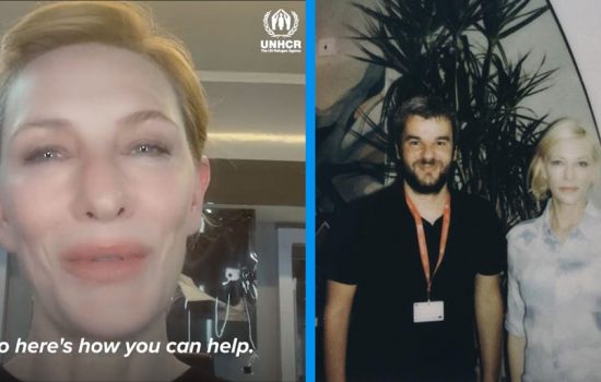 Cate Blanchett UNHCR video and Apples conversation clip