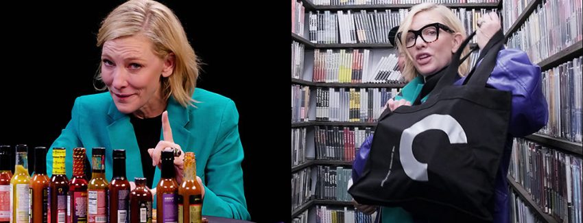 Cate Blanchett on Hot Ones & at the Criterion Closet; Documentary Now! Season 53