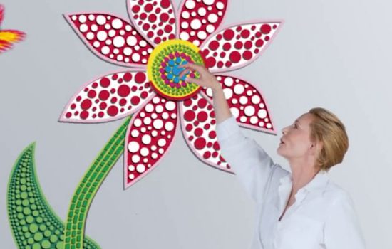 Cate Blanchett in Louis Vuitton x Yayoi Kusama Creating Infinity Drop 2