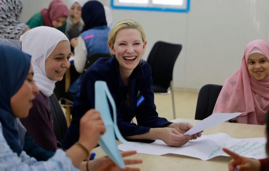 Cate Blanchett calls for continued support of refugees