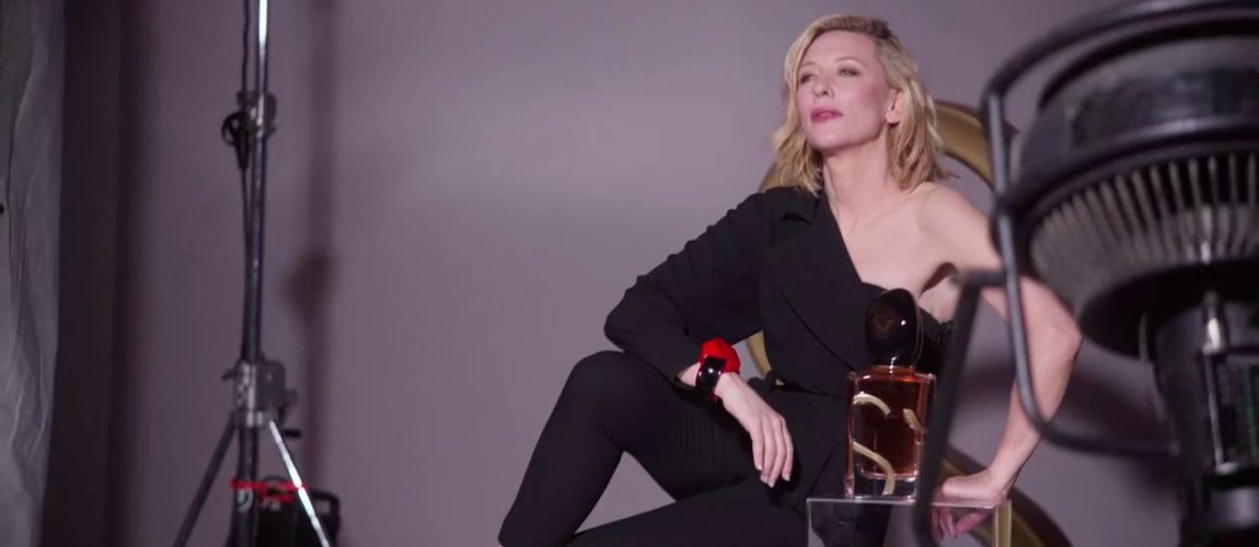 Cate Blanchett to moderate conversation at Barbican; & on set of Sì Eau de Parfum Intense campaign