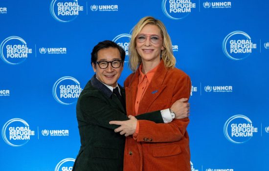 Cate Blanchett at Global Refugee Forum as UNHCR Goodwill Ambassador