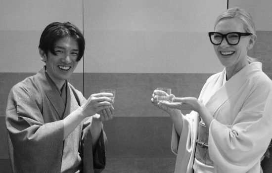 Cate Blanchett visits Japan with Toku Saké
